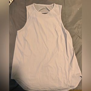 LuLuLemon sculpt tank in Light grey with back vent